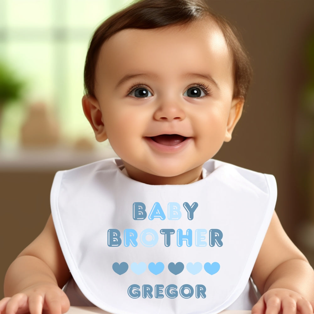 Baby Brother Baby Outfit: Bib, Vest, Baby Grow