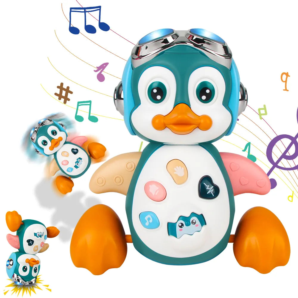 NNEOBA Baby Crawling Toys Musical Penguin